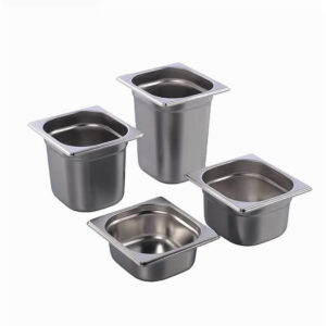 1/6 Stainless Steel Anti-Jam European Style Gastronomy Pan 17.6x16.2CM