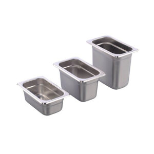 1/9 Stainless Steel Anti-Jam European Style Gastronomy Pan 17.6x10.8CM