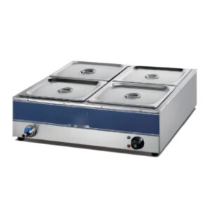 4-Pan Commercial Food Warmer Buffet Electric Steam Table Stainless Steel Food Warmer Bain Marie