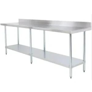 Stainless Steel Work table with backsplash